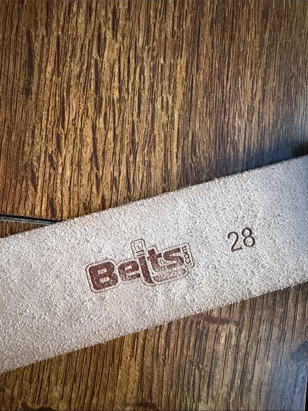 Genuine Full Grain Leather Belt Strap in Light Tan